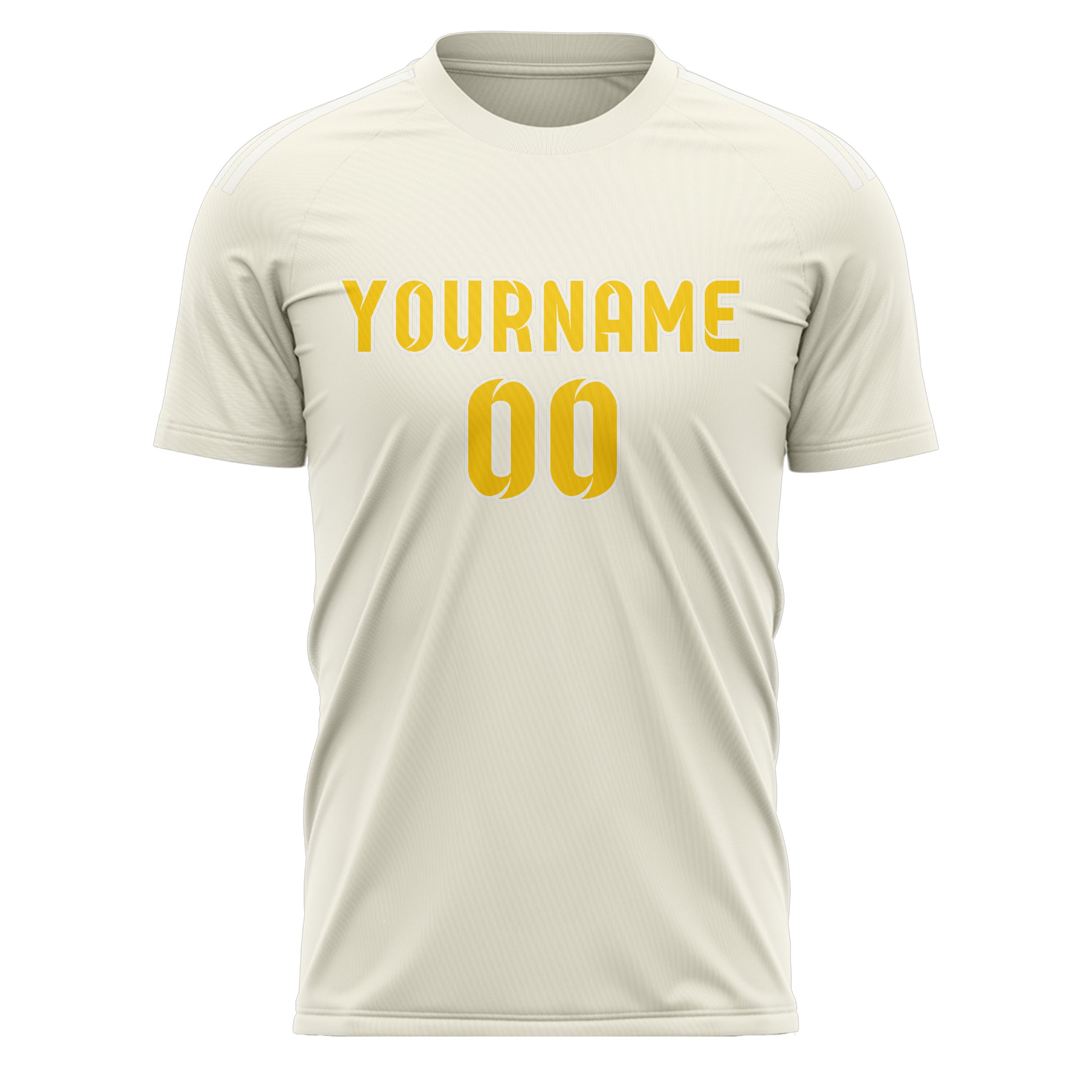 Benutzerdefiniertes Professionelles Beige Gold Fußballtrikot