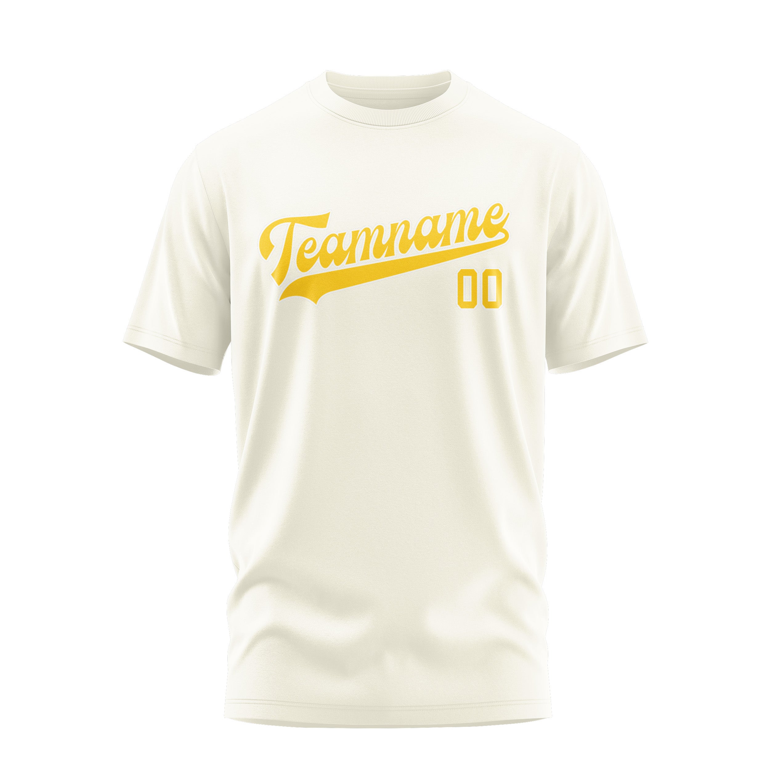 Maßgeschneidertes Beige Gold T-Shirt