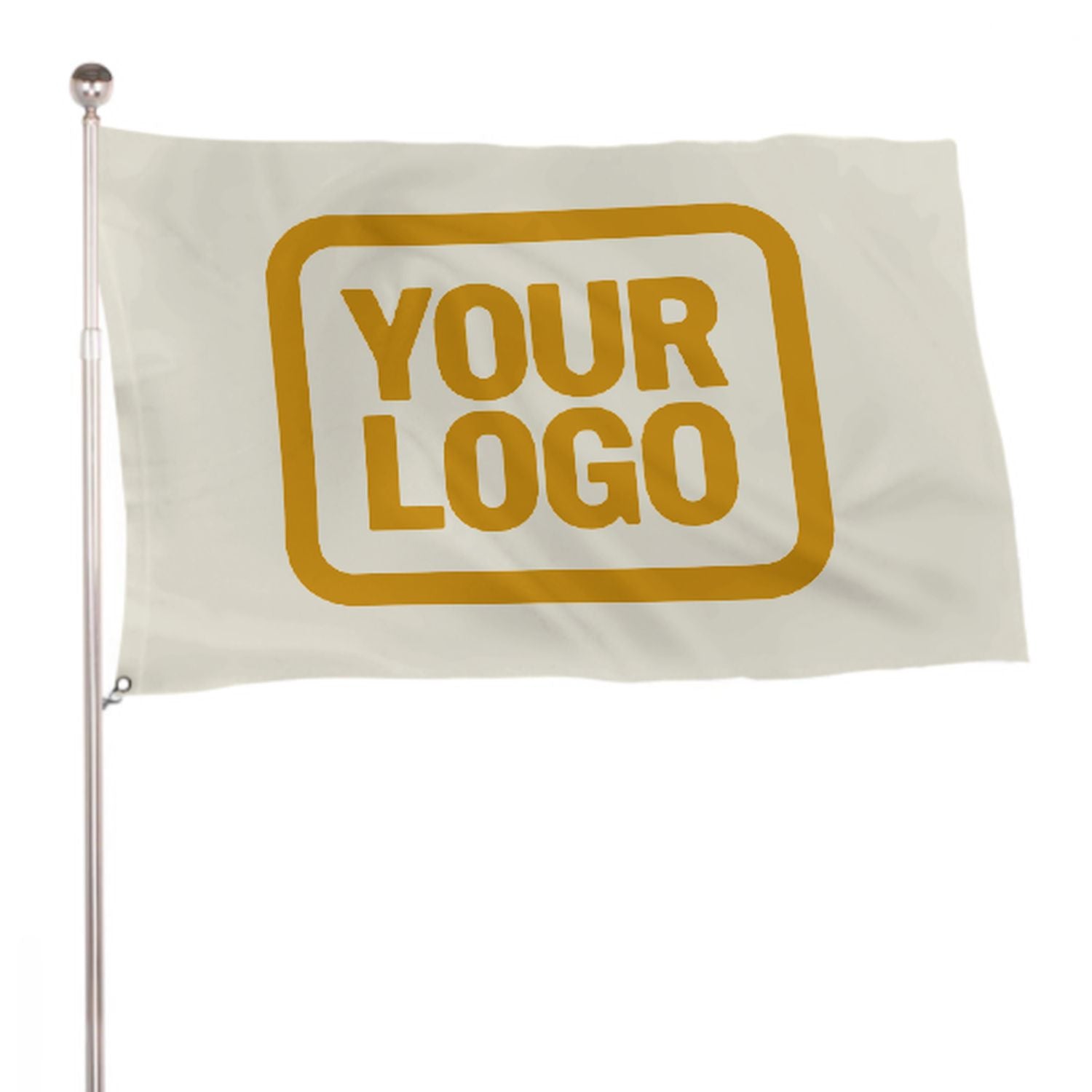 Maßgeschneidertes Beige Gelb Flagge