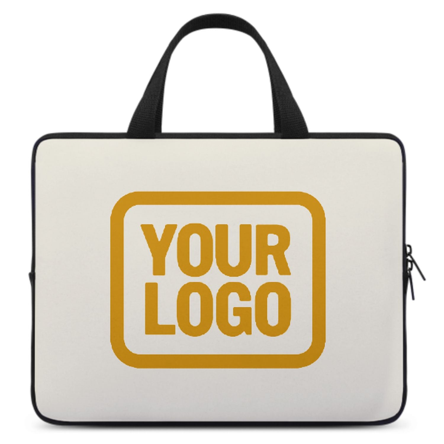 Maßgeschneidertes Beige Yellow Laptop Tasche