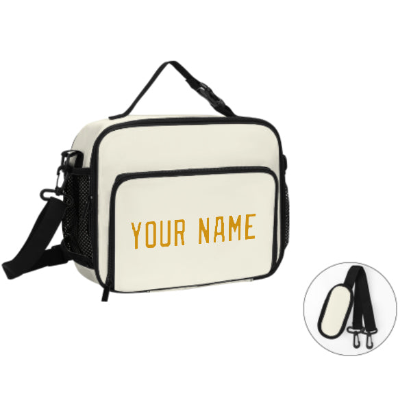 Maßgeschneidertes Beige Yellow Lunch-Tasche
