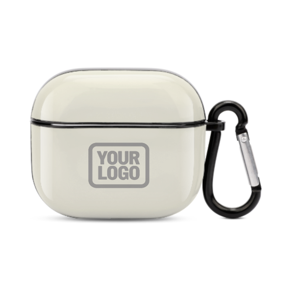 Maßgeschneidertes Beige Grau AirPods-Hülle (3. Generation)