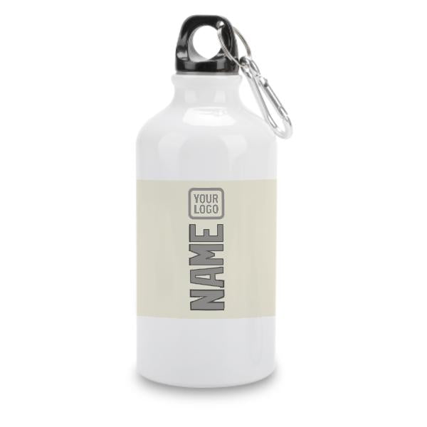 Maßgeschneidertes Beige Grau Sportflasche