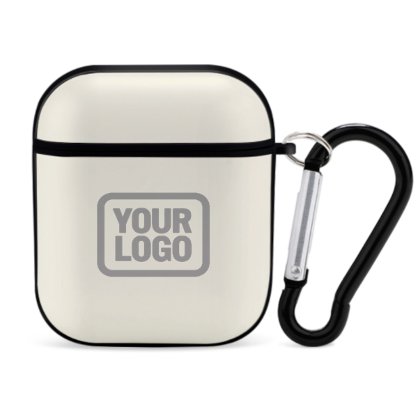 Maßgeschneidertes Beige Grau AirPods-Hülle