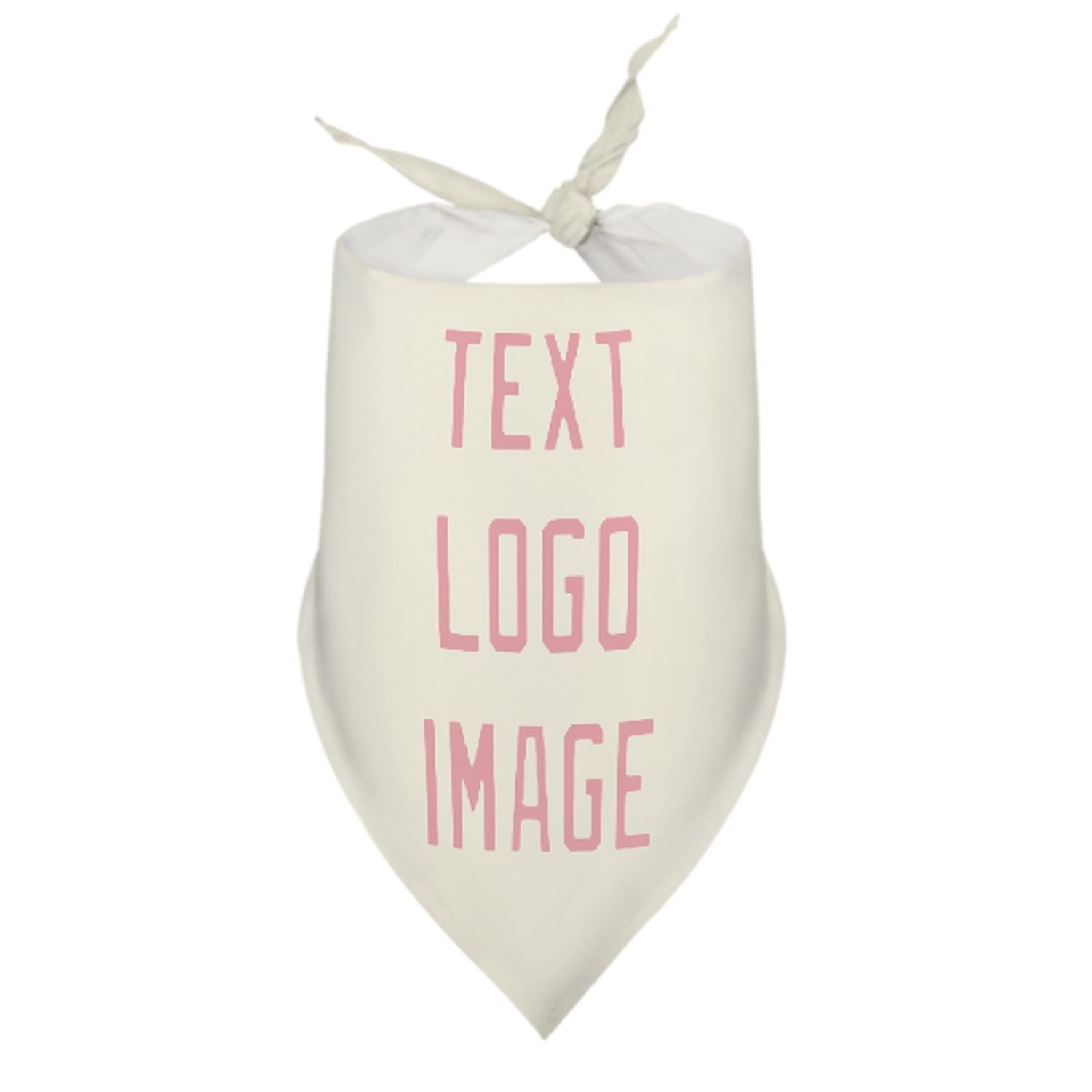 Bandana personalizzata beige rosa per animali domestici