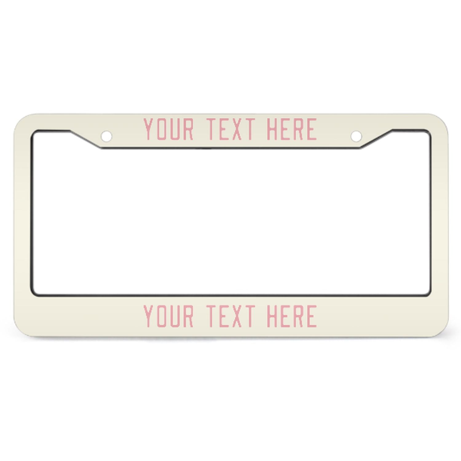Cornice per targa personalizzata beige rosa