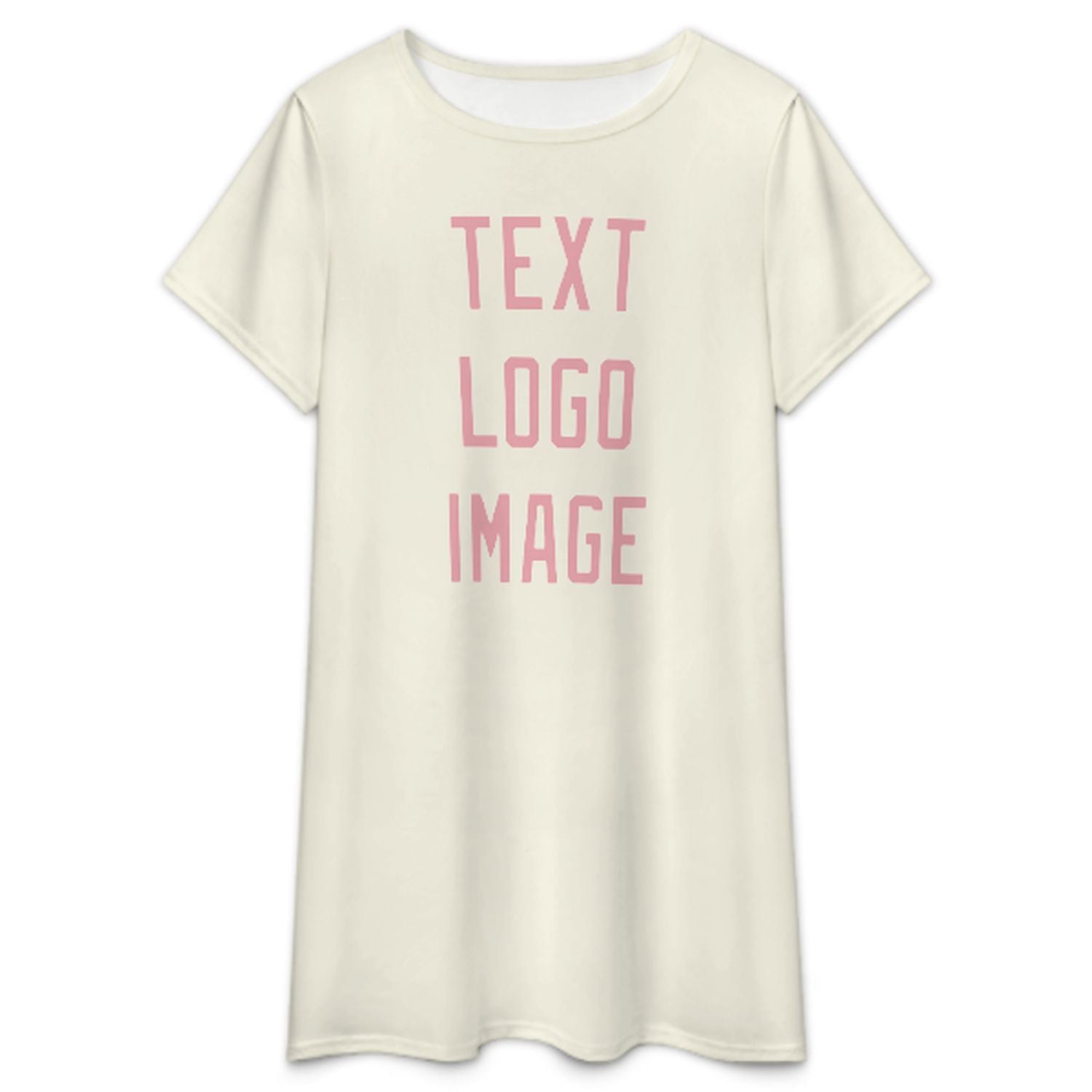 Maßgeschneidertes Beige Rosa Nachthemd