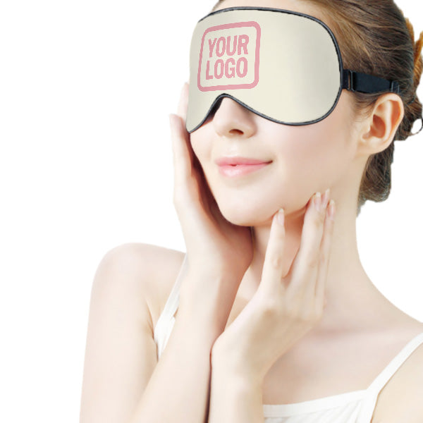 Maßgeschneidertes Beige Rosa Schlafmaske
