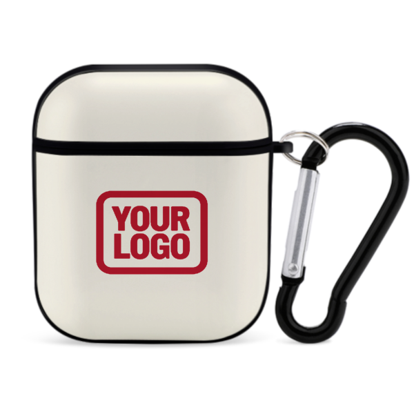 Maßgeschneidertes Beige Rot AirPods-Hülle