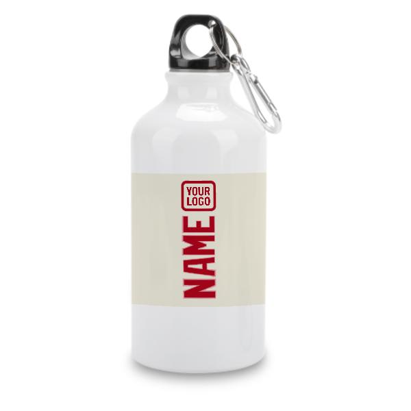 Maßgeschneidertes Beige Rot Sportflasche