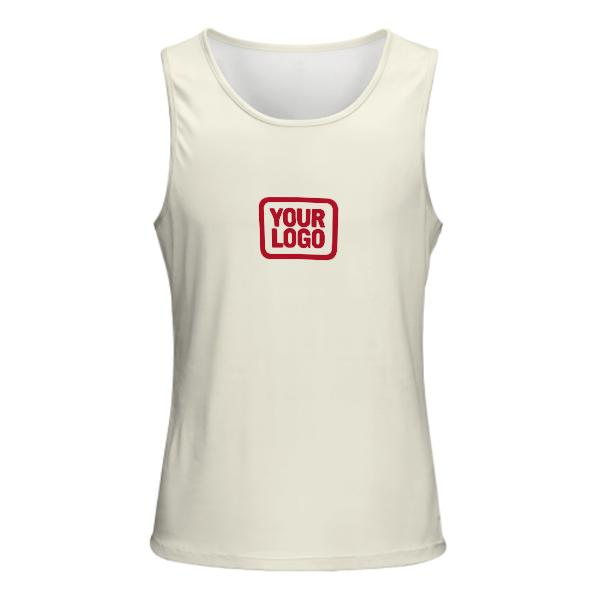Maßgeschneidertes Beige Rot Herren Tanktop