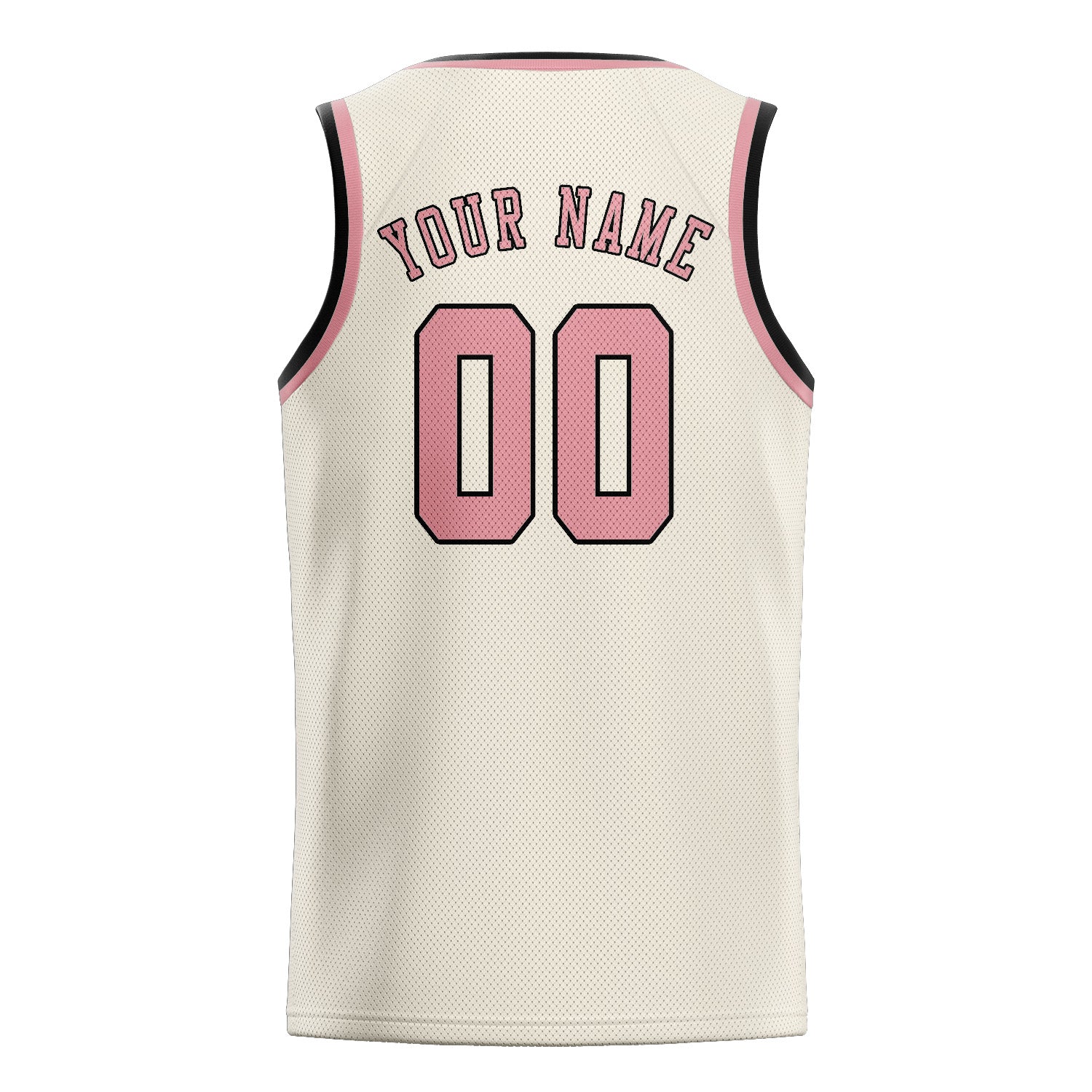 Benutzerdefiniertes Professionelles Beige Rosa Basketballtrikot
