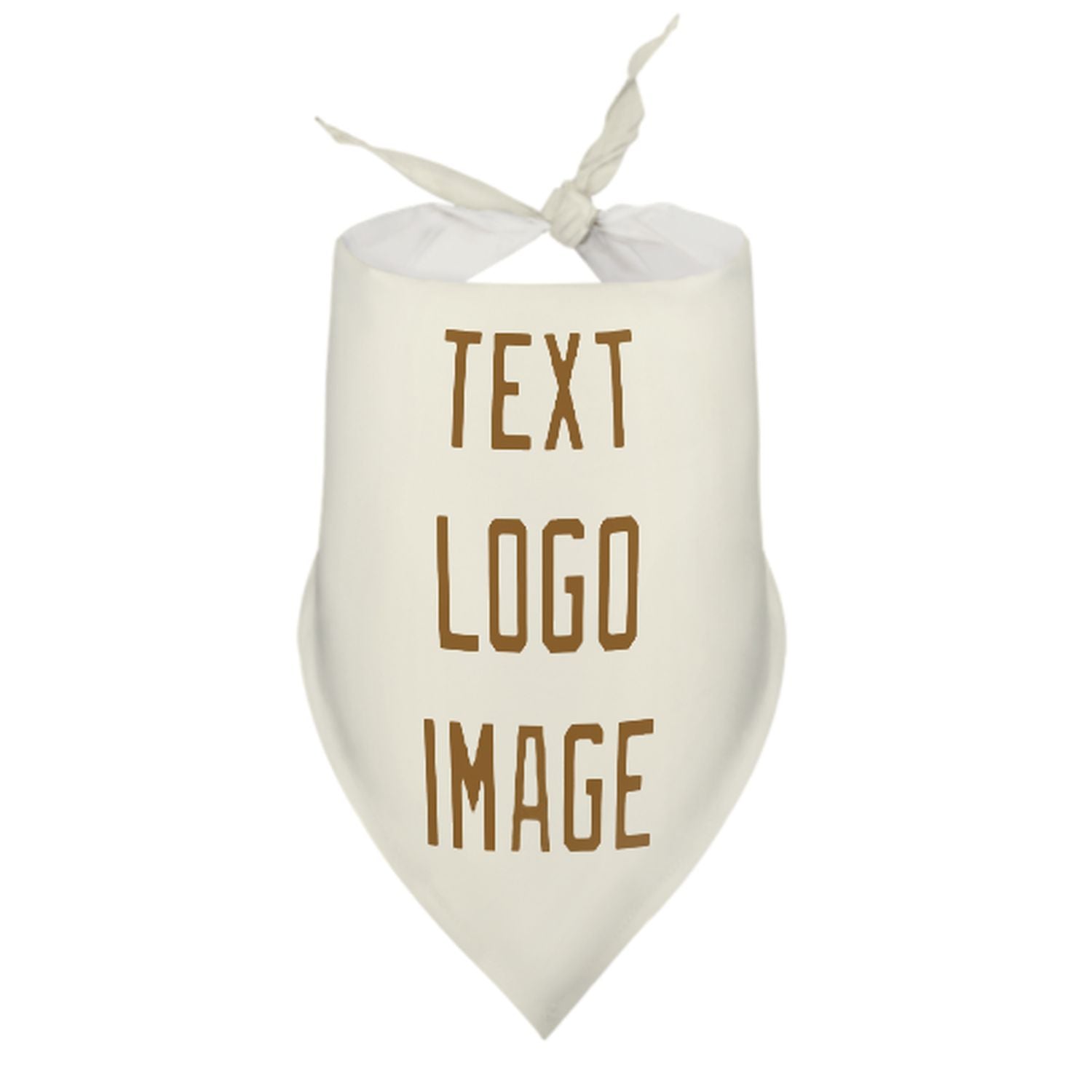 Bandana personalizzata beige cachi per animali domestici
