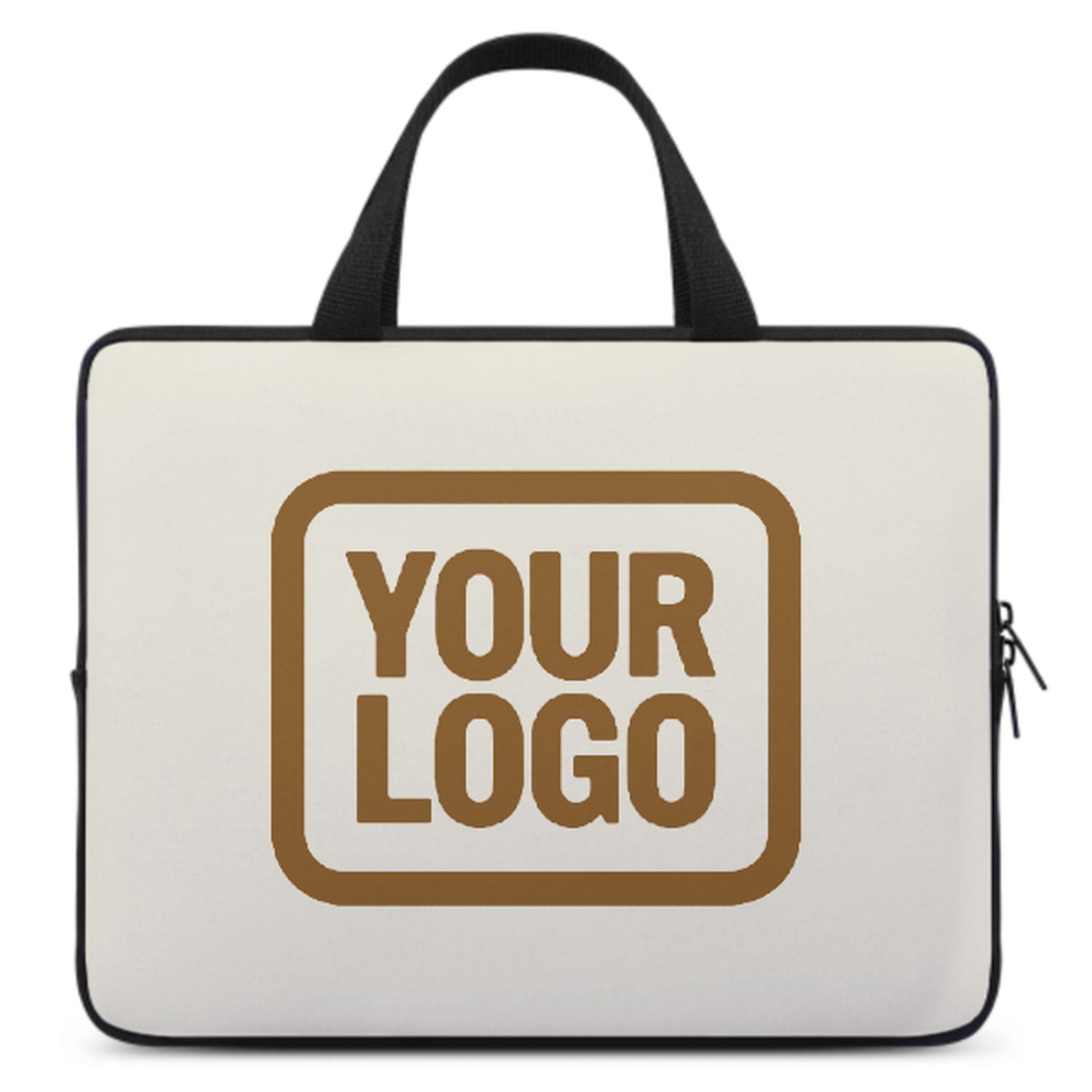 Maßgeschneidertes Beige Khaki Laptop Tasche