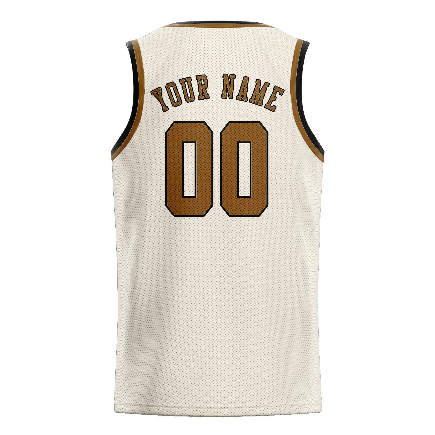 Benutzerdefiniertes Professionelles Beige Khaki Basketballtrikot