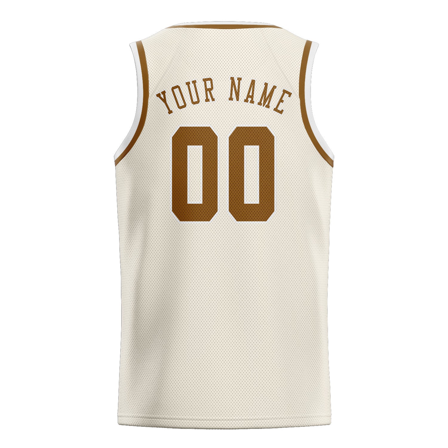 Benutzerdefiniertes Professionelles Beige Khaki Basketballtrikot