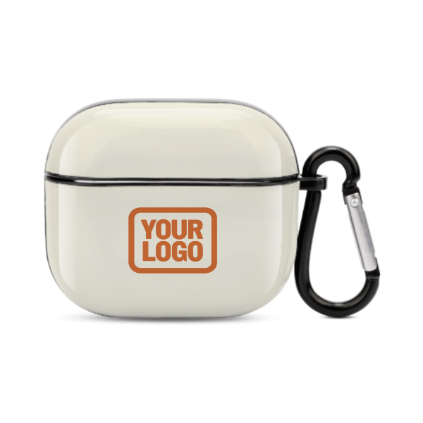 Maßgeschneidertes Beige Orange AirPods-Hülle (3. Generation)