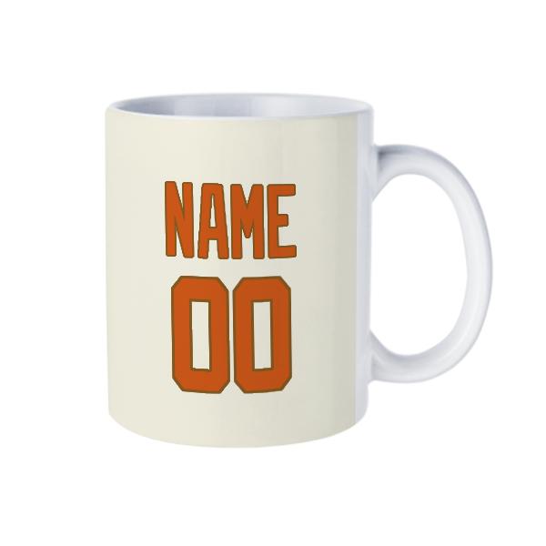 Maßgeschneidertes Beige Orange Becher