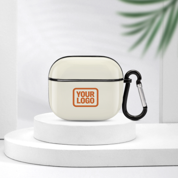 Maßgeschneidertes Beige Orange AirPods-Hülle (3. Generation)