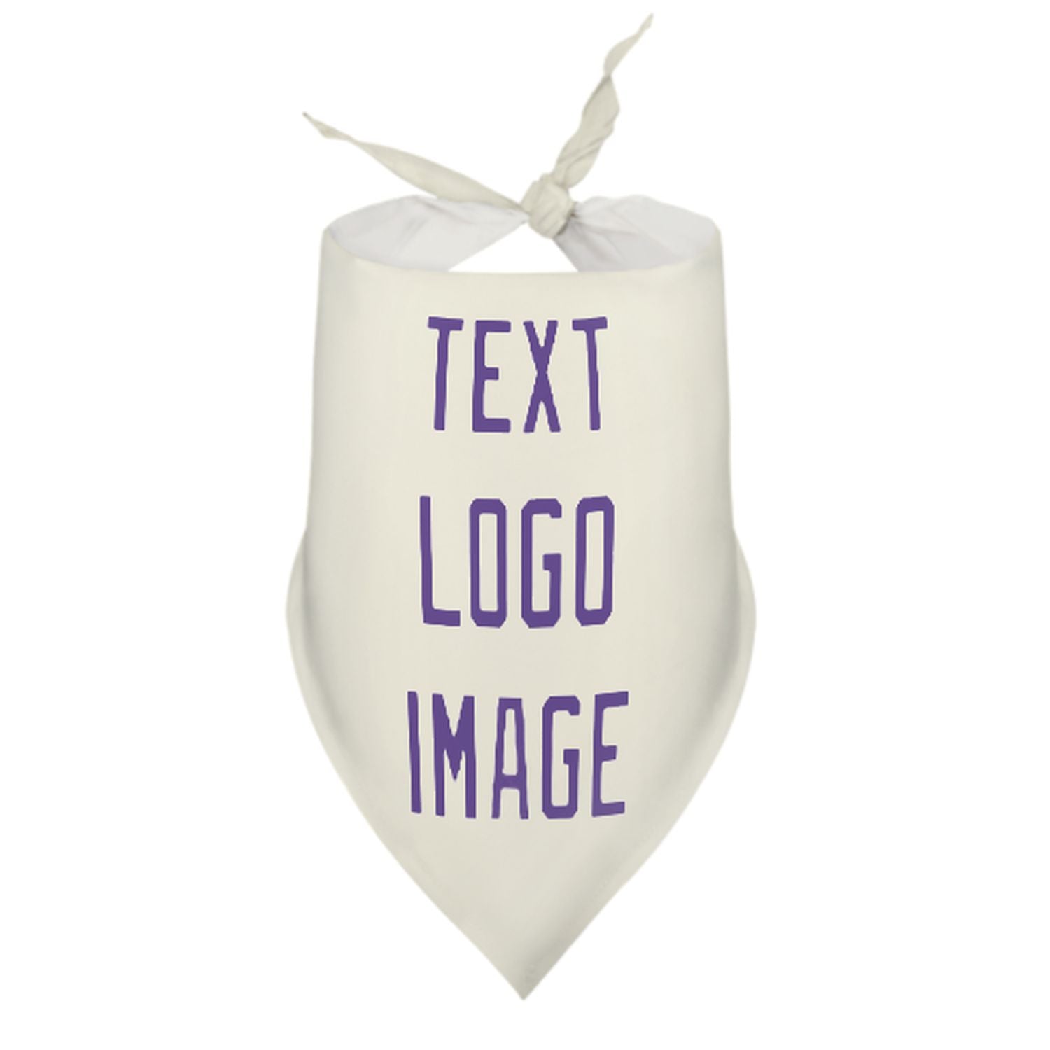 Bandana personalizzata beige lavanda per animali domestici