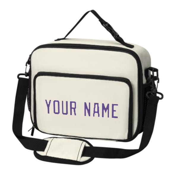 Maßgeschneidertes Beige Light Purple Lunch-Tasche