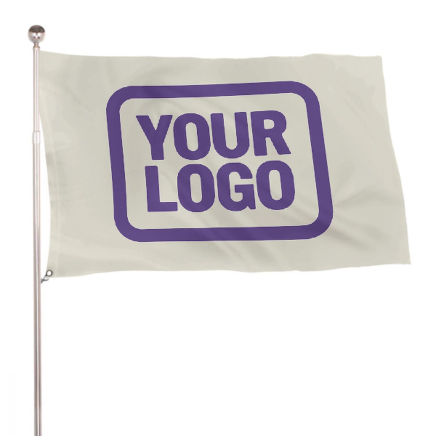 Maßgeschneidertes Beige Lavendel Flagge