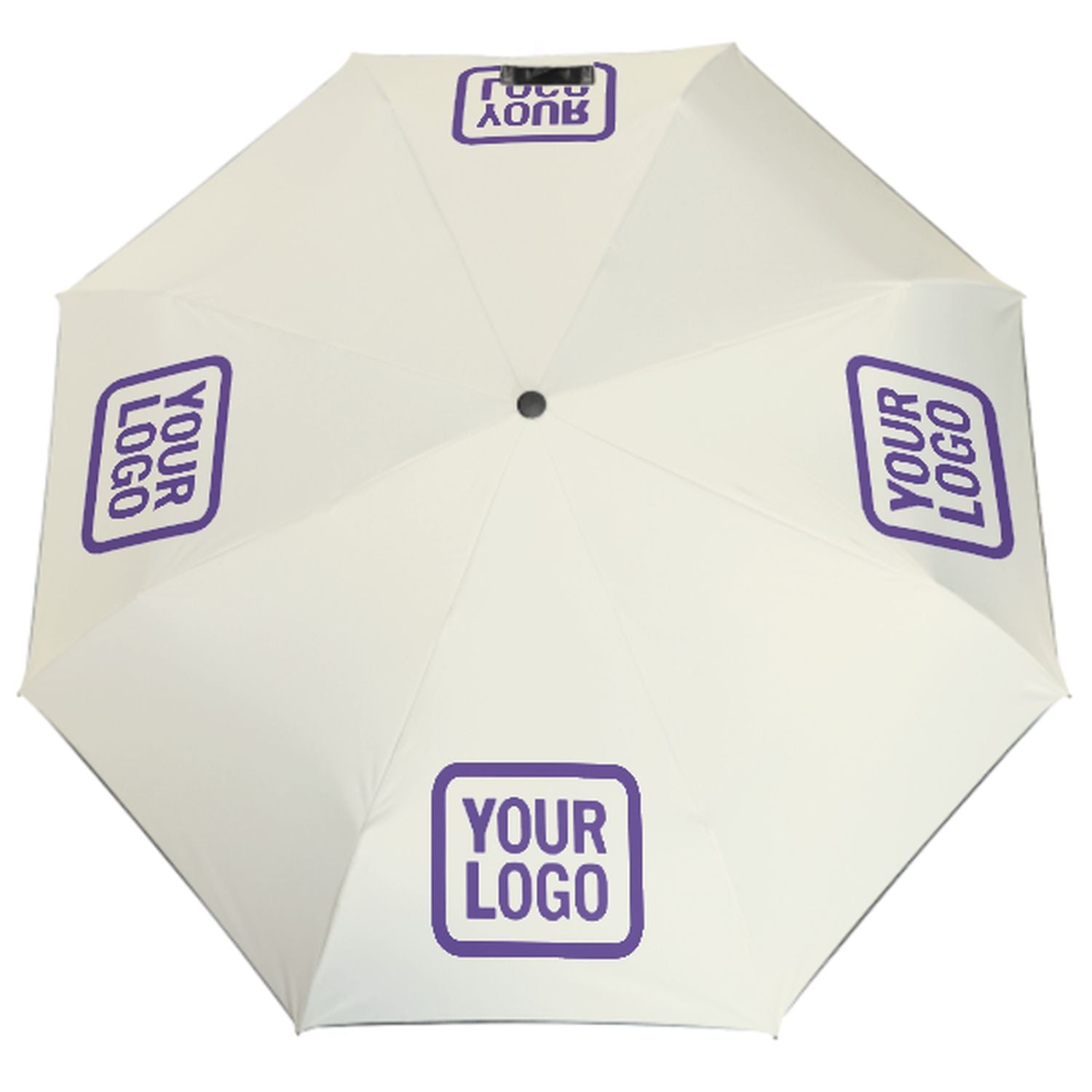 Maßgeschneidertes Beige Lavendel Automatik-Regenschirm