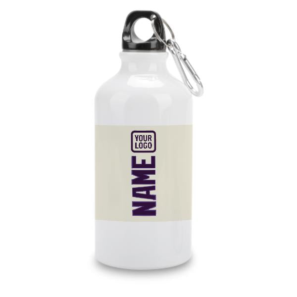 Maßgeschneidertes Beige Lila Sportflasche