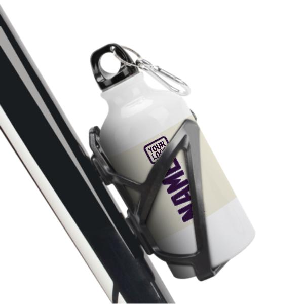 Maßgeschneidertes Beige Lila Sportflasche