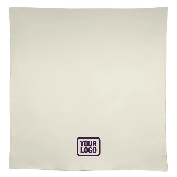 Tovaglia quadrata beige lavanda personalizzata
