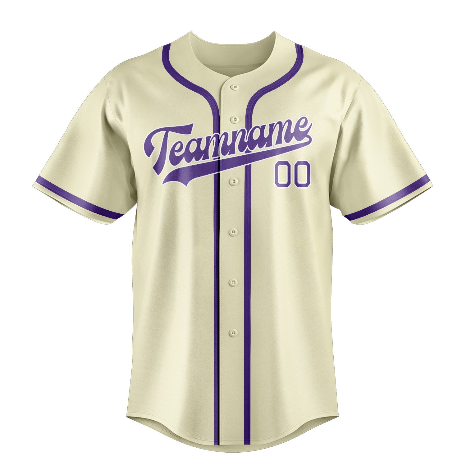 Benutzerdefiniertes Professionelles Beige Lavendel Baseballtrikot