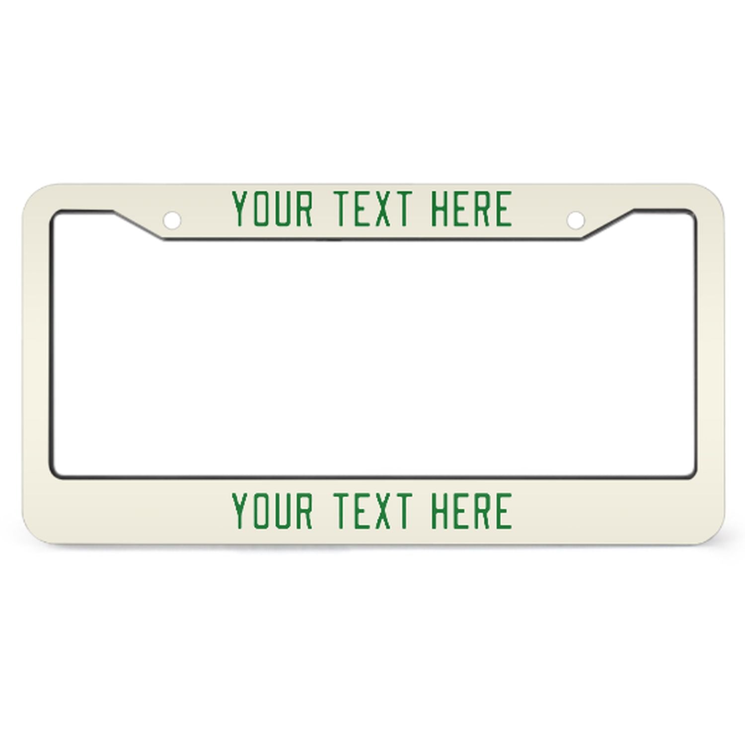Cornice per targa personalizzata beige verde smeraldo