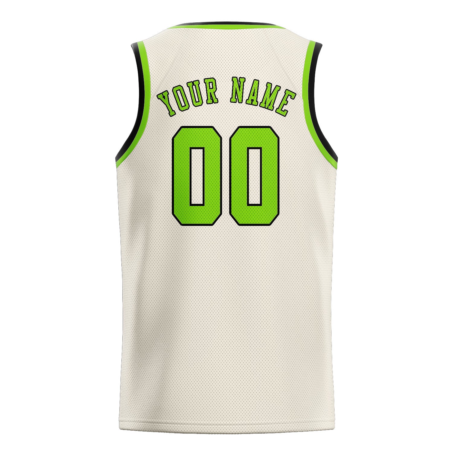 Benutzerdefiniertes Professionelles Beige Smaragdgrün Basketballtrikot