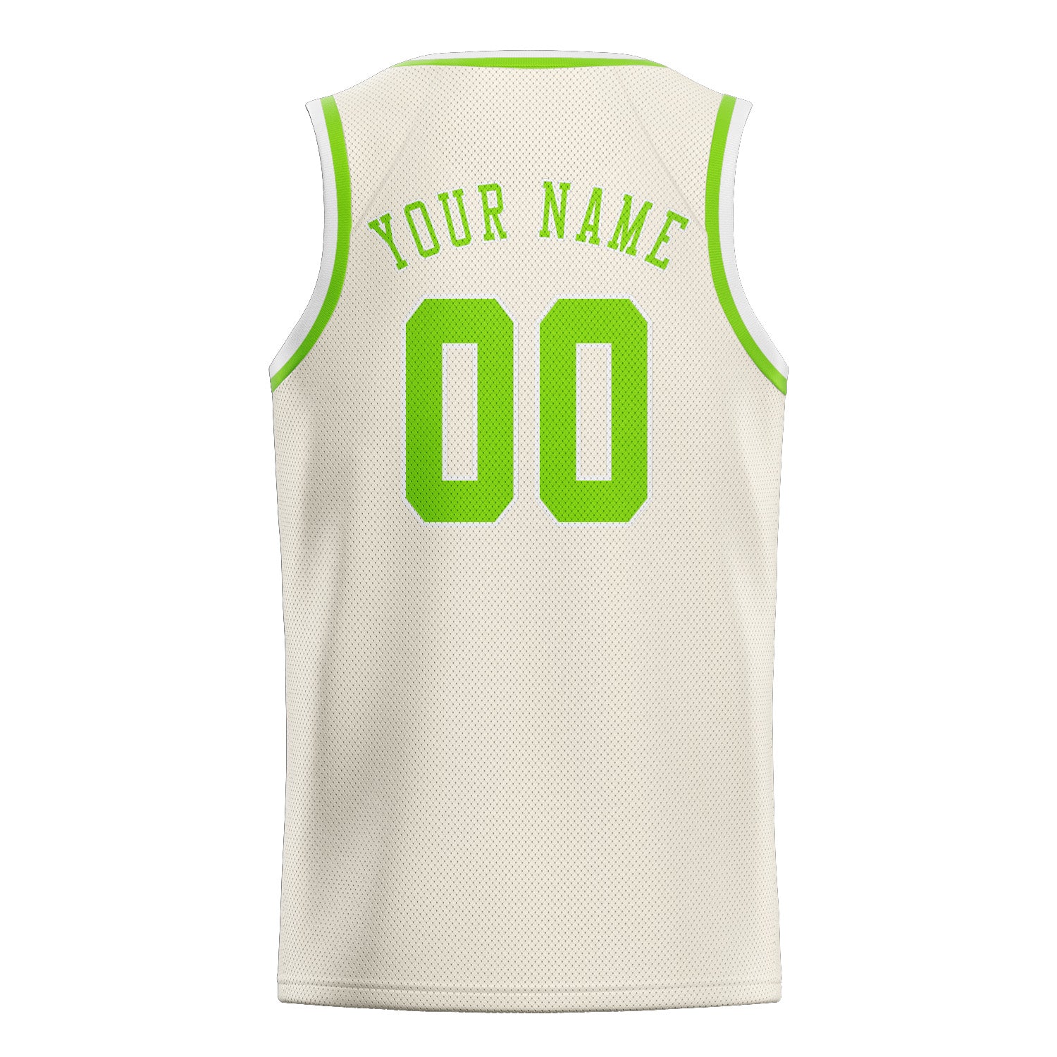 Benutzerdefiniertes Professionelles Beige Smaragdgrün Basketballtrikot
