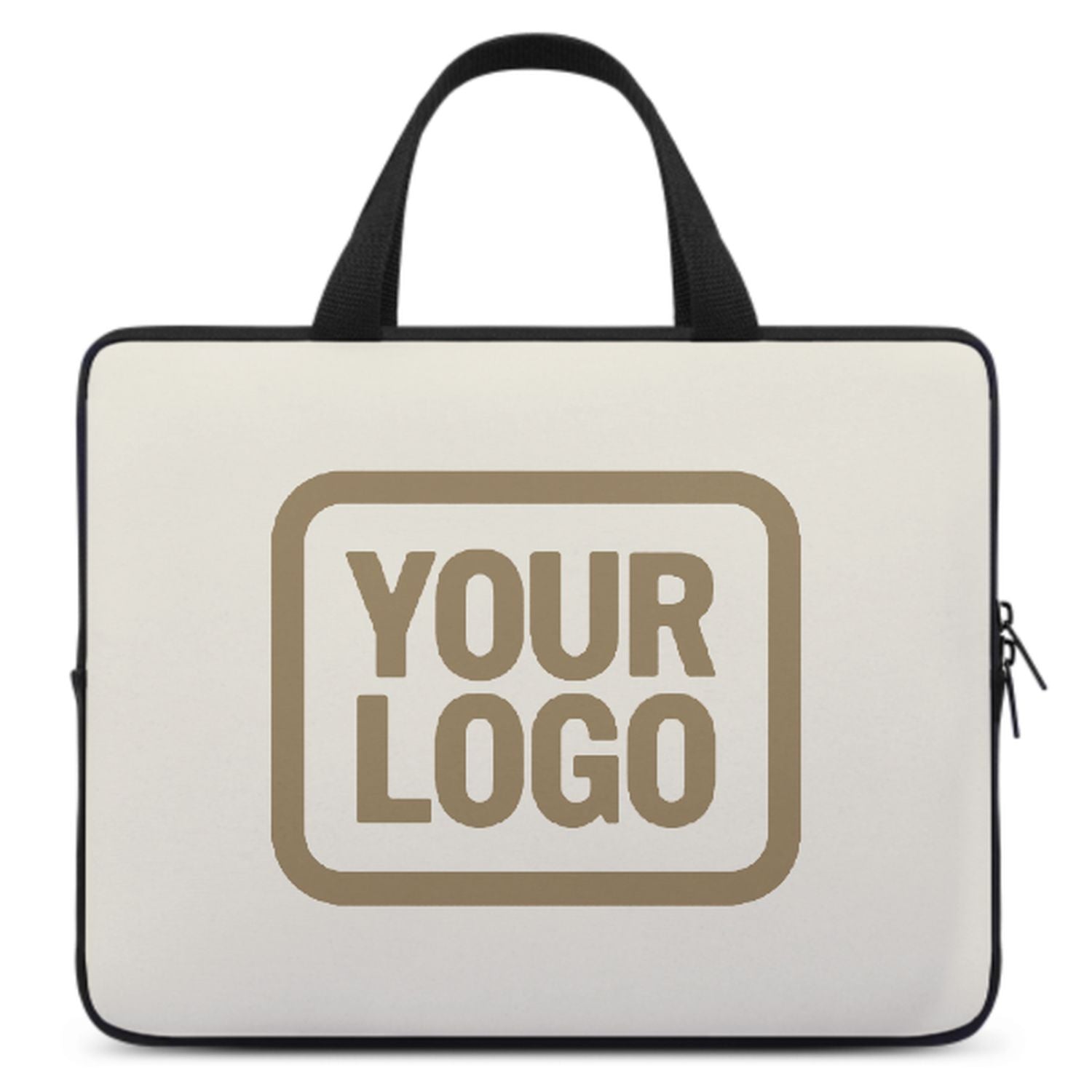 Maßgeschneidertes Beige Light Khaki Laptop Tasche