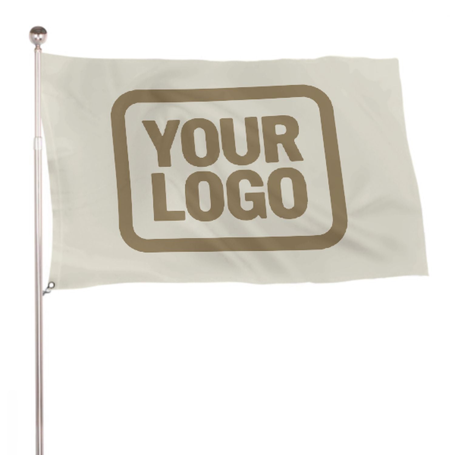 Maßgeschneidertes Beige Hellkhaki Flagge