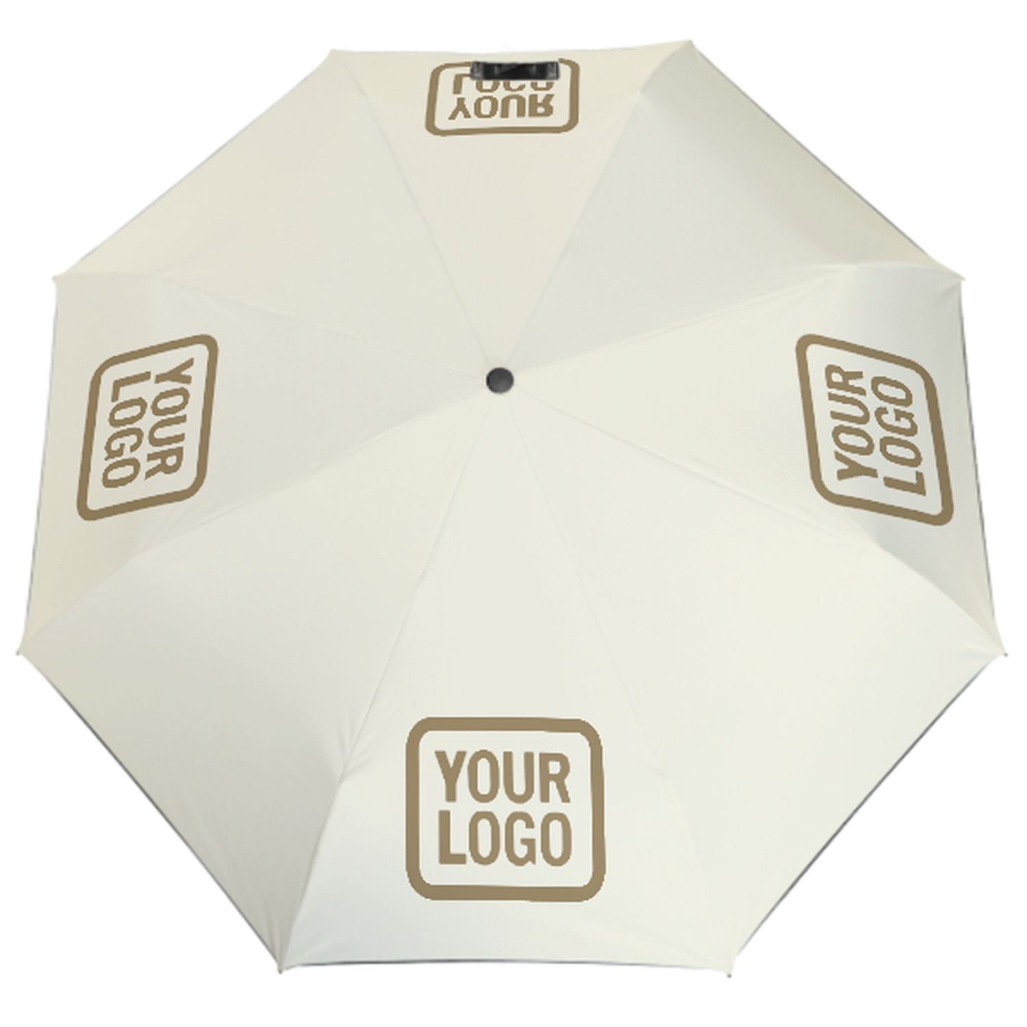 Maßgeschneidertes Beige Hellkhaki Automatik-Regenschirm