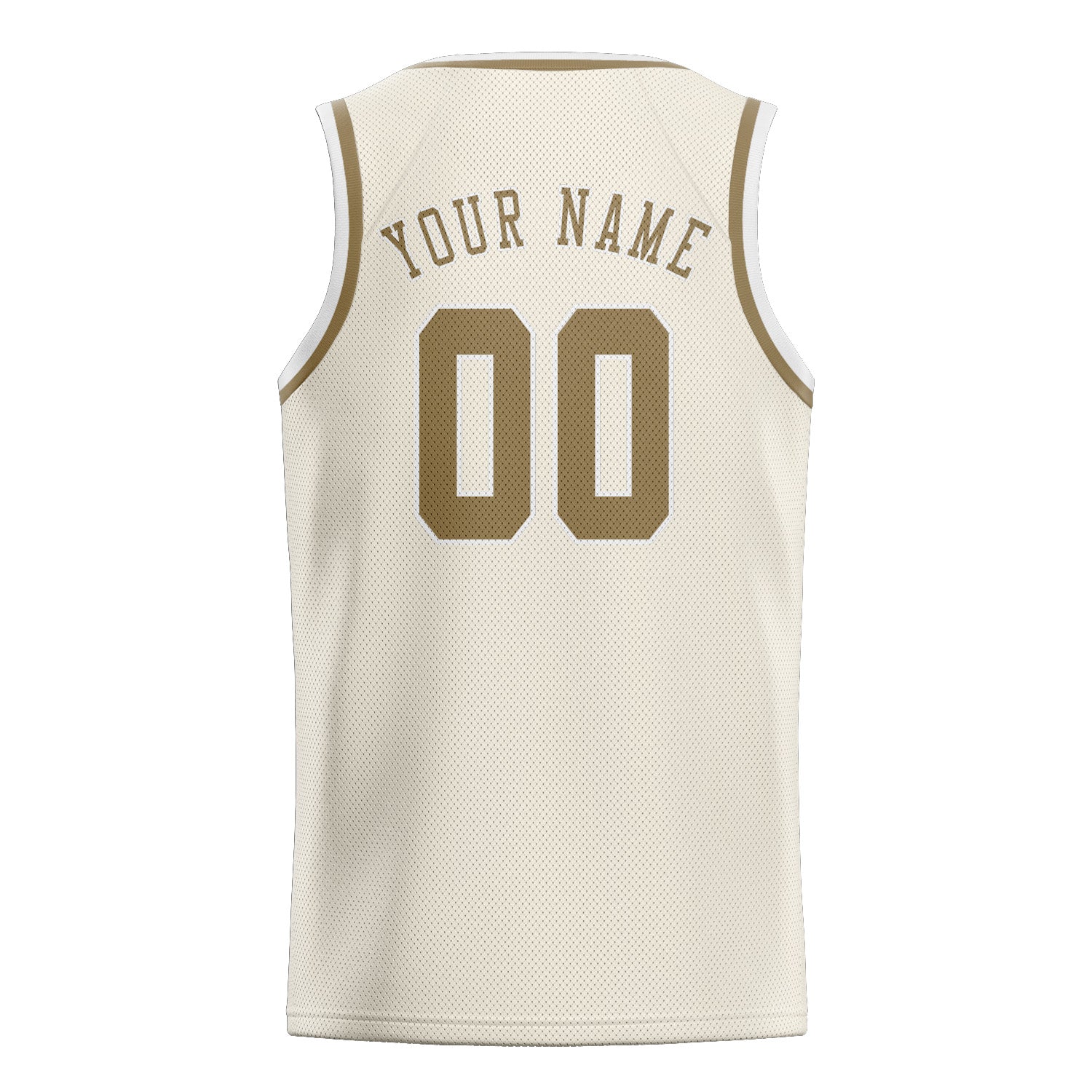Benutzerdefiniertes Professionelles Beige Hellkhaki Basketballtrikot