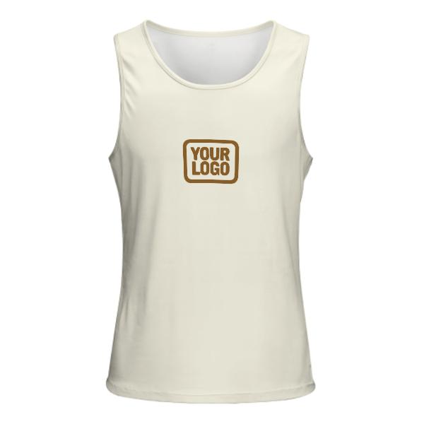 Maßgeschneidertes Beige Khaki Herren Tanktop