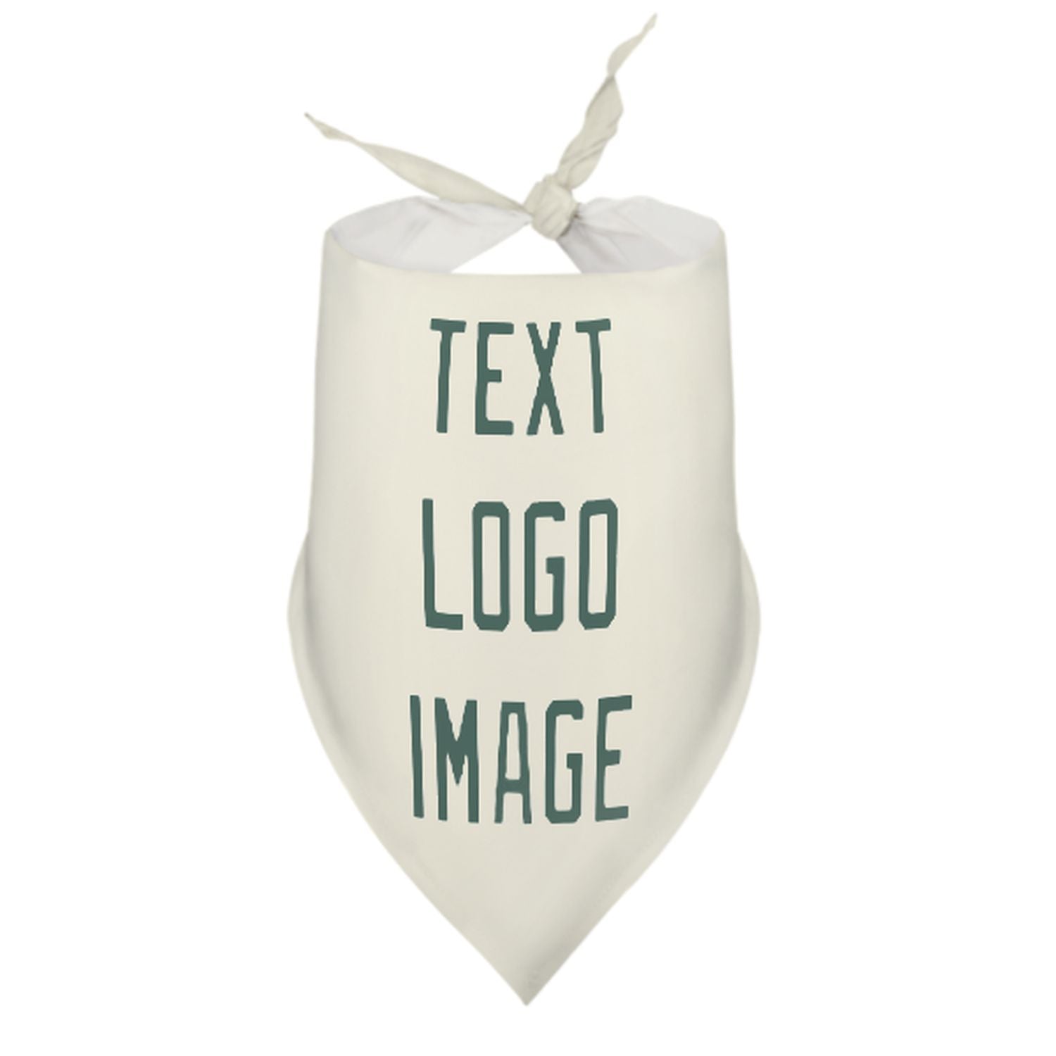 Bandana personalizzata beige-verde acqua per animali domestici