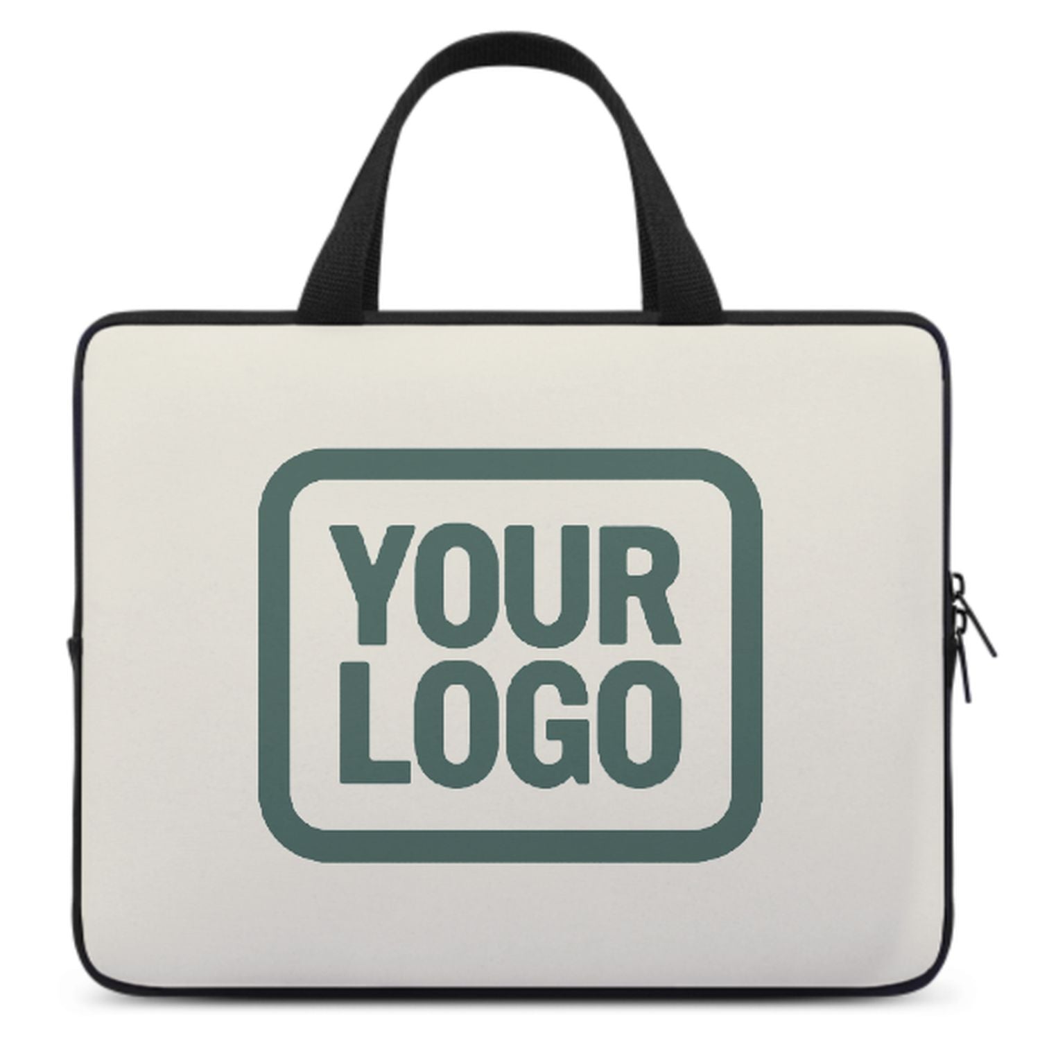 Maßgeschneidertes Beige Blue Green Laptop Tasche
