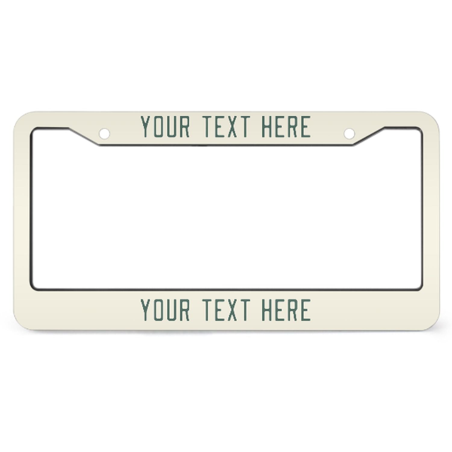 Cornice per targa personalizzata beige verde acqua