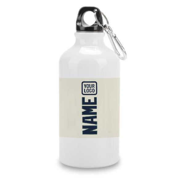 Maßgeschneidertes Beige Marineblau Sportflasche