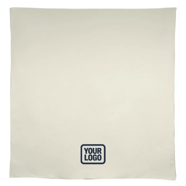Tovaglia quadrata beige verde acqua personalizzata