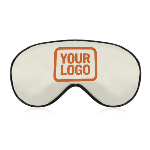 Maßgeschneidertes Beige Orange Schlafmaske