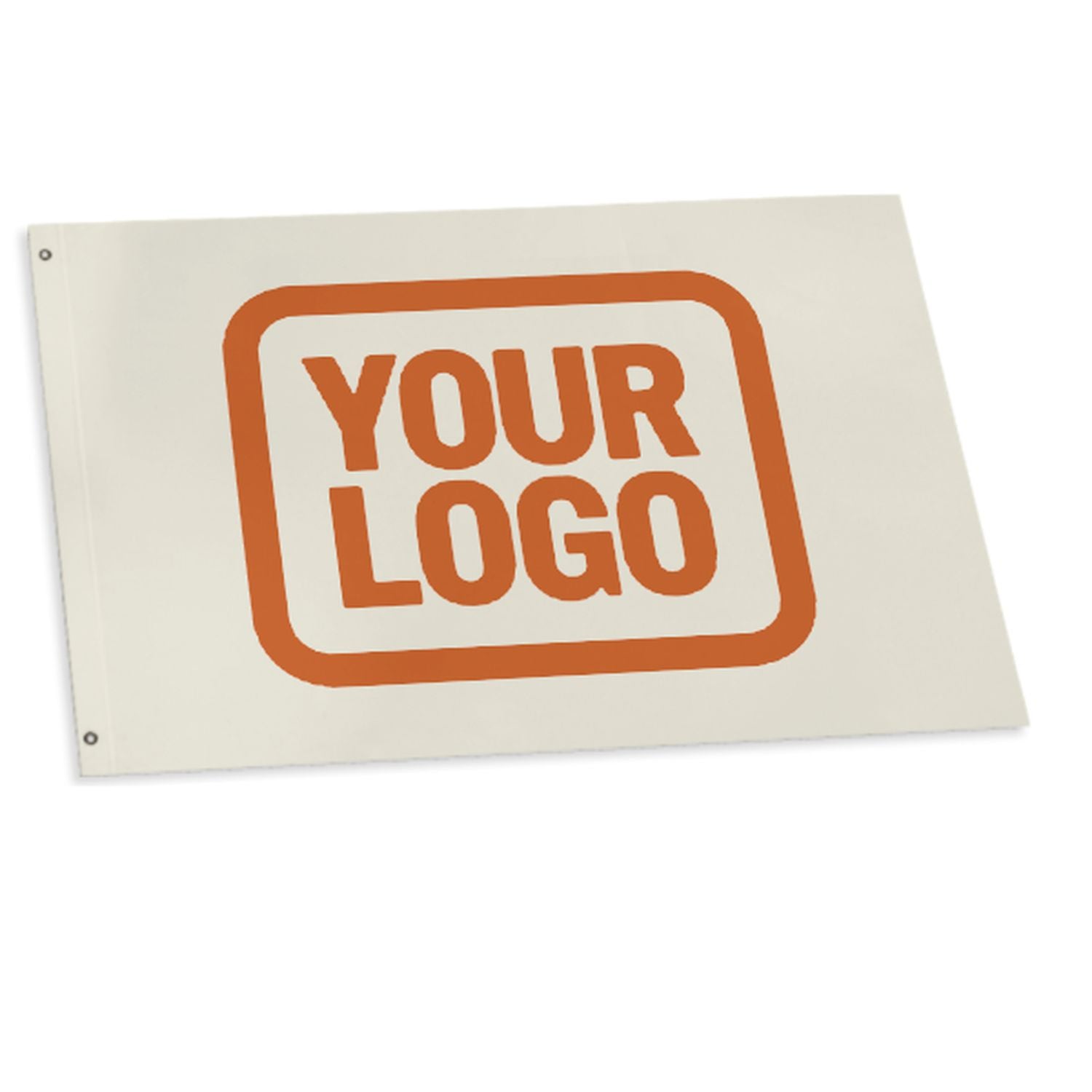 Maßgeschneidertes Beige Orange Flagge