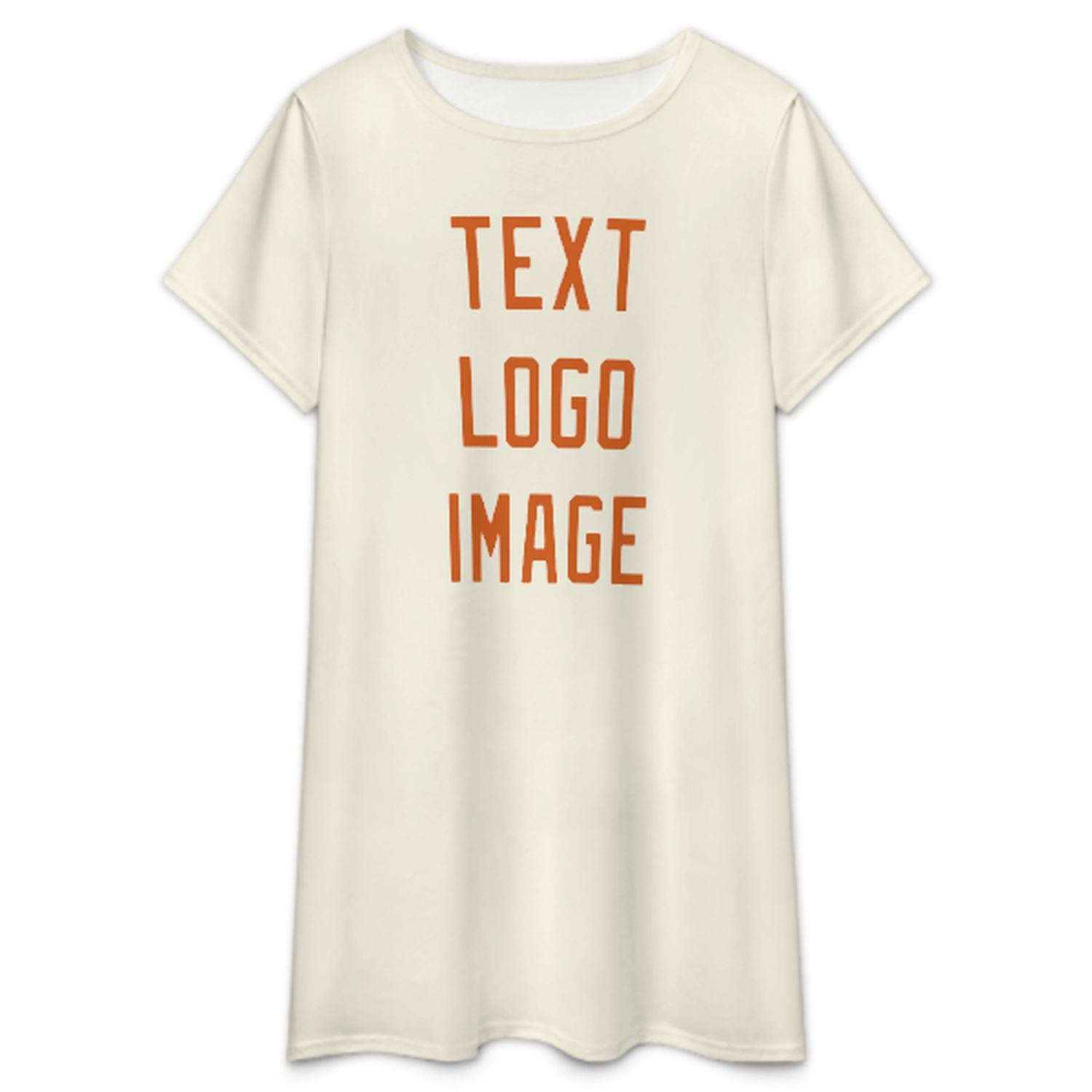 Maßgeschneidertes Beige Orange Nachthemd