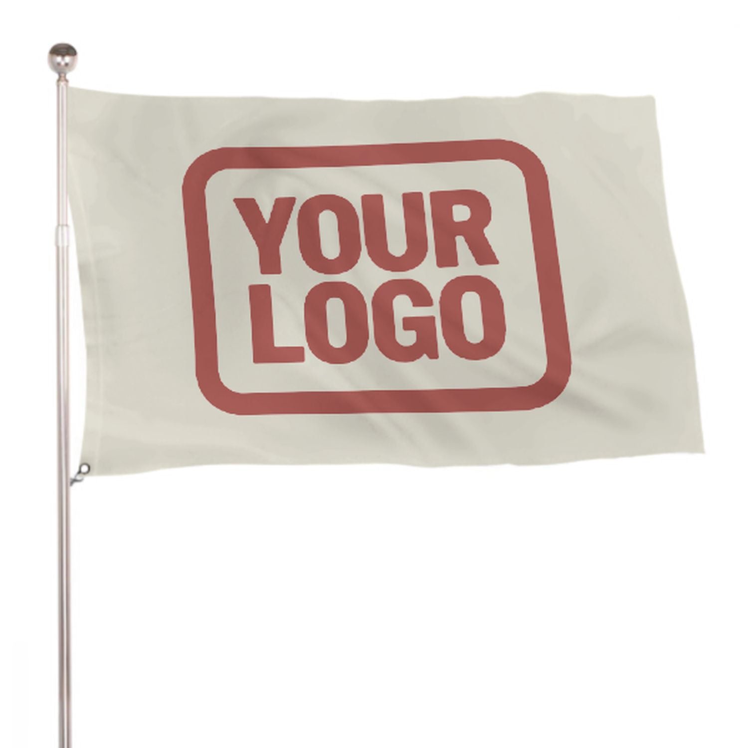 Maßgeschneidertes Beige Kupferrose Flagge