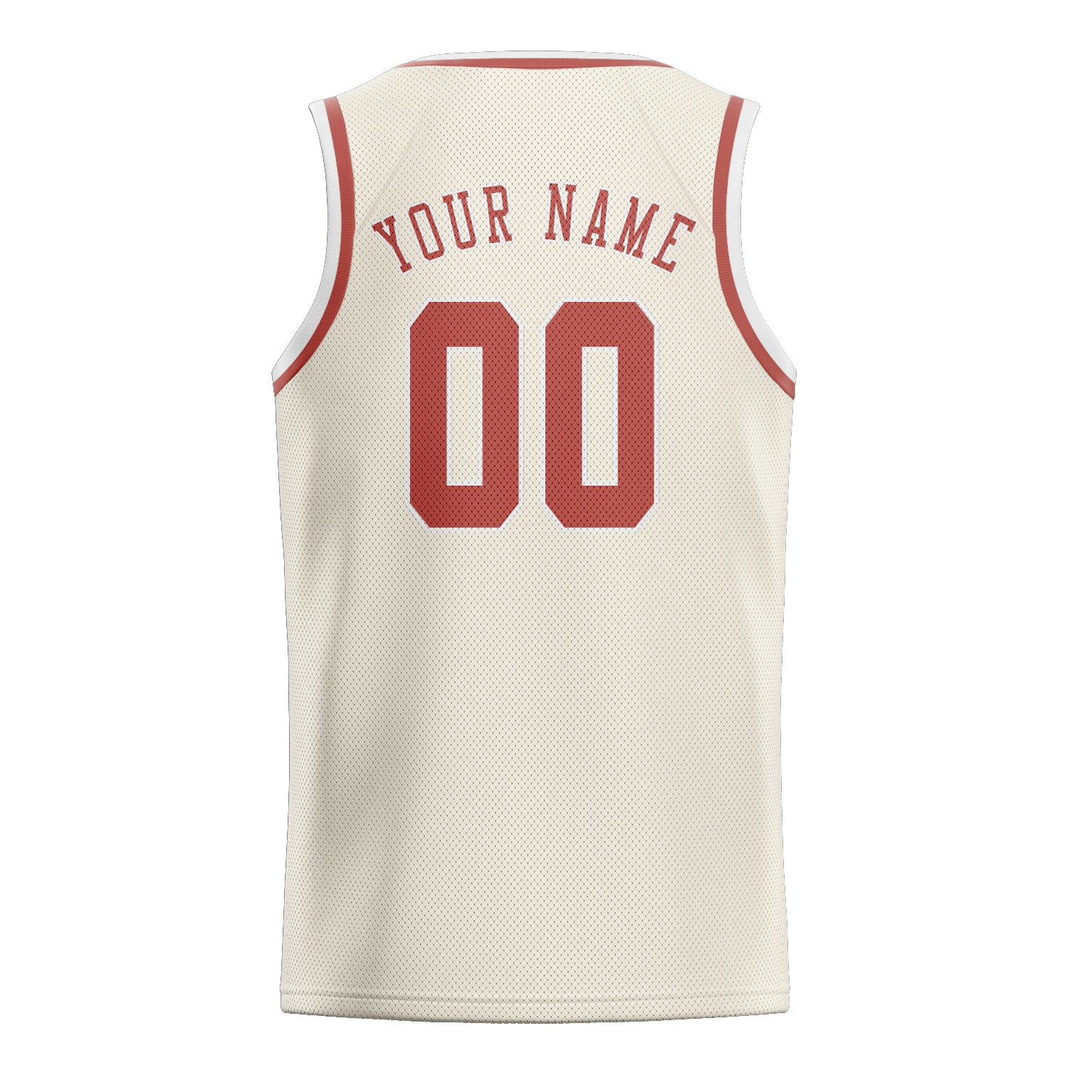 Benutzerdefiniertes Professionelles Beige Kupferrose Basketballtrikot