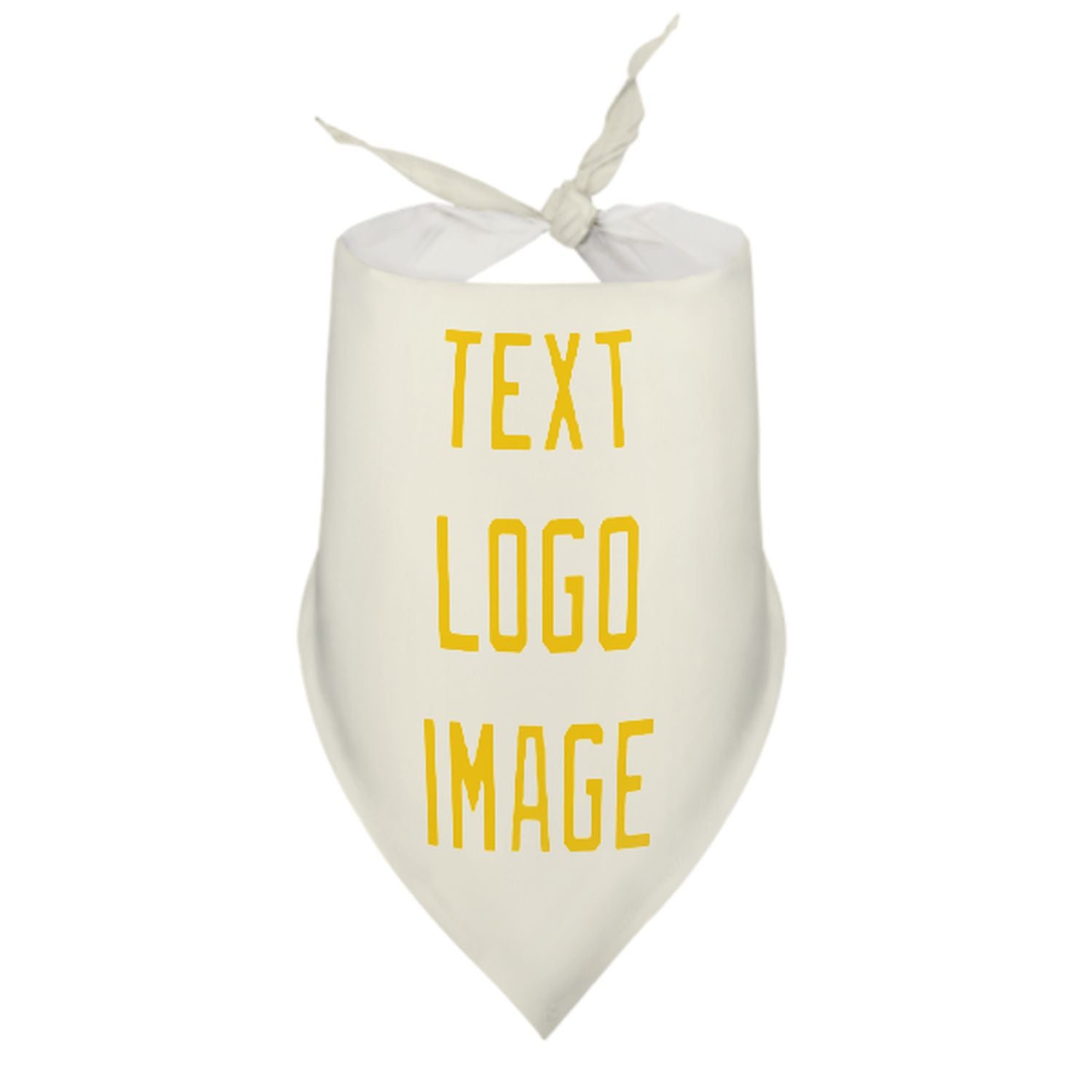 Bandana personalizzata beige-oro per animali domestici